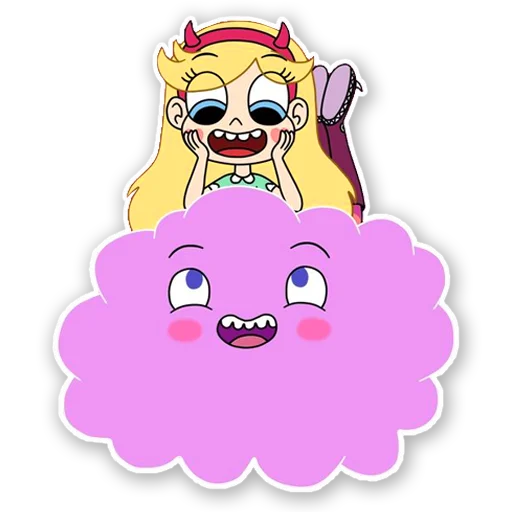 ☁️ Стикер «Star vs Las Fuerzas del mal» для Telegram