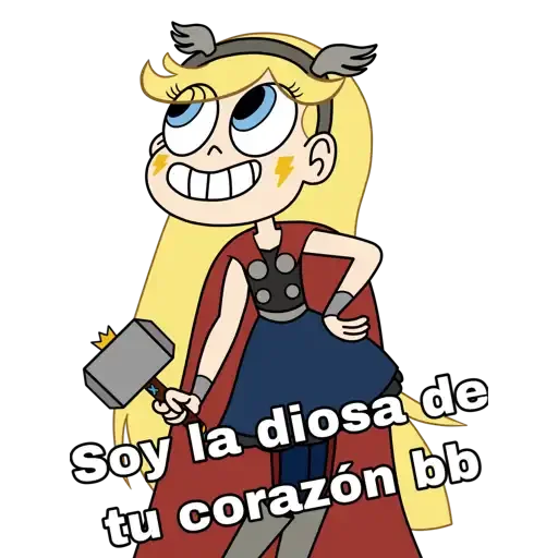 ☺️ Стикер «Star vs Las Fuerzas del mal» для Telegram