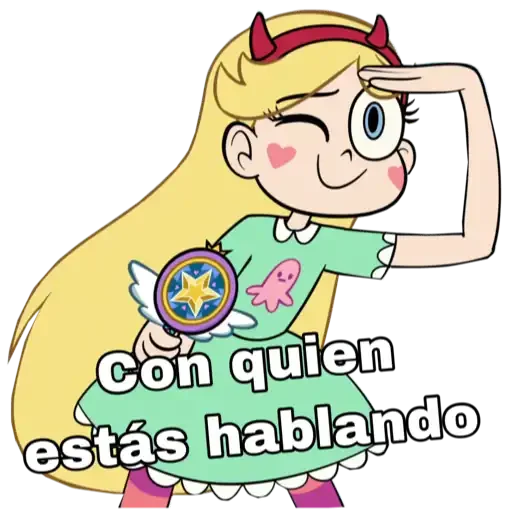 👀 Стикер «Star vs Las Fuerzas del mal» для Telegram