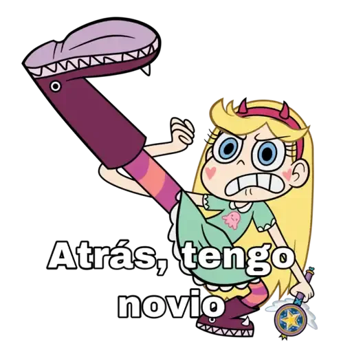 😠 Стикер «Star vs Las Fuerzas del mal» для Telegram
