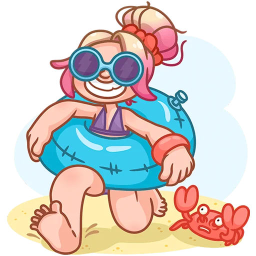 🏖 Стикер «Маргаритка без текста» для Telegram