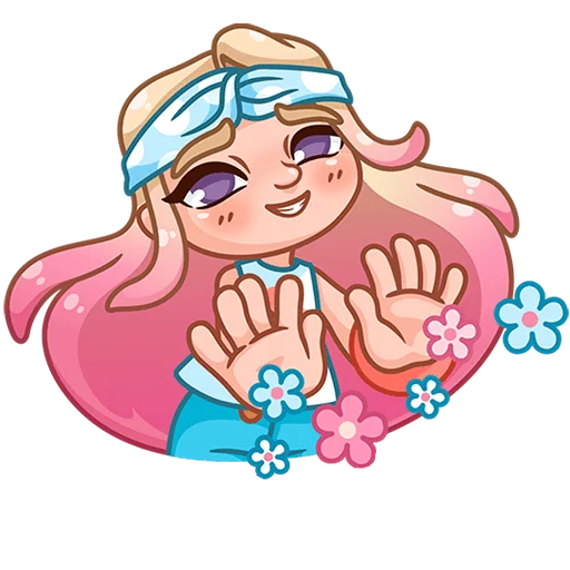 🌸 Стикер «Маргаритка без текста» для Telegram