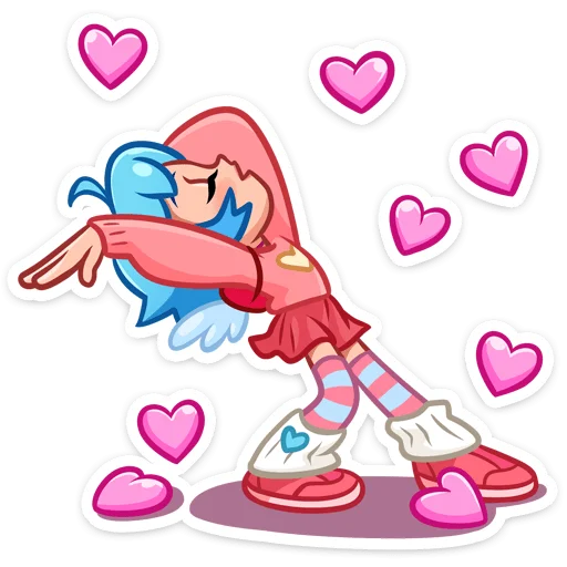 🥰 Стикер «Марго и Ника» для Telegram