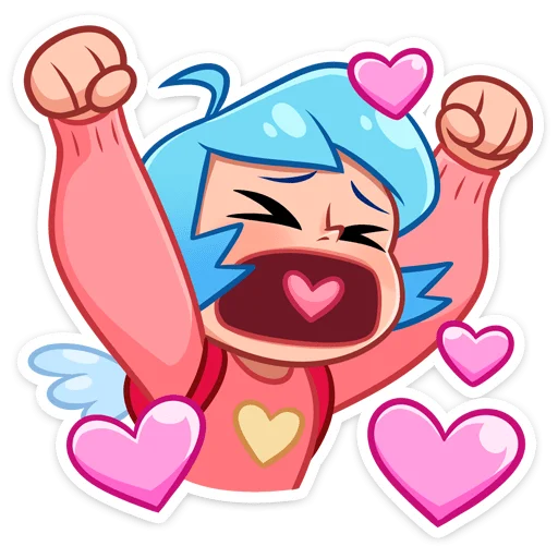 💕 Стикер «Марго и Ника» для Telegram