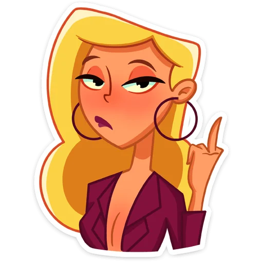 🖕 Стикер «Марго» для Telegram