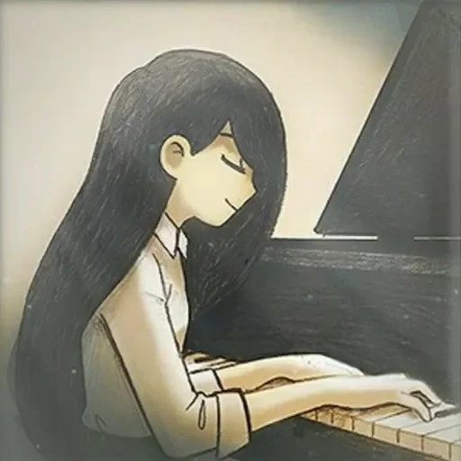 🎹 Стикер «Mari Oyasumi» для Telegram