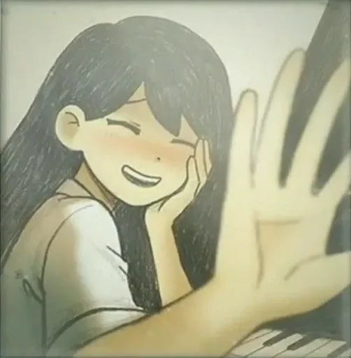 🎹 Стикер «Mari Oyasumi» для Telegram