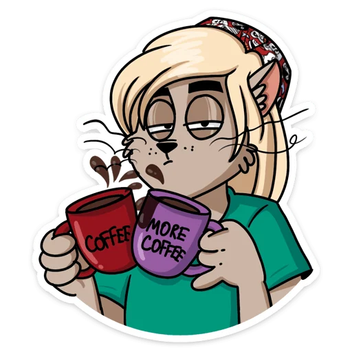 ☕️ Стикер «Мария» для Telegram