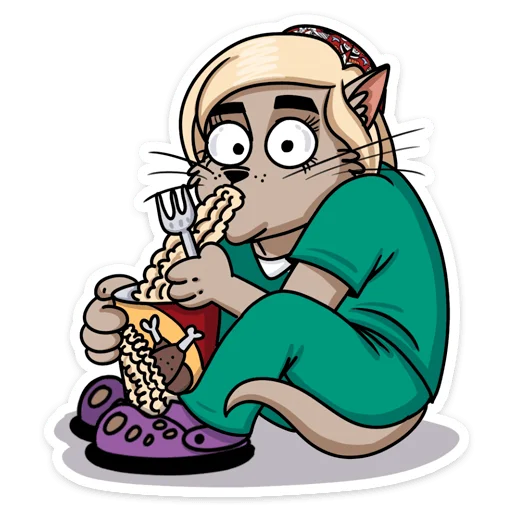 🍽 Стикер «Мария» для Telegram