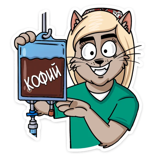 ☕️ Стикер «Мария» для Telegram