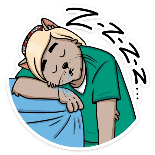 😴 Стикер «Мария» для Telegram