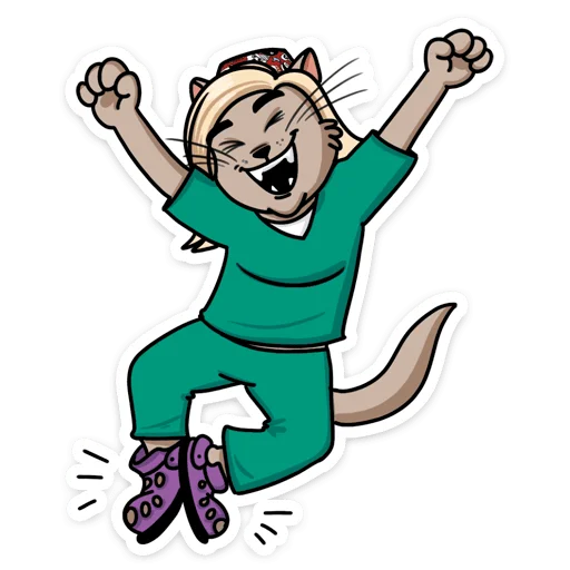 🥳 Стикер «Мария» для Telegram