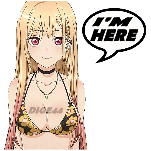 🙋‍♀️ Стикер «Marin Kitagawa» для Telegram