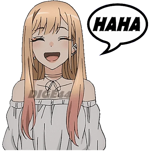 😂 Стикер «Marin Kitagawa» для Telegram