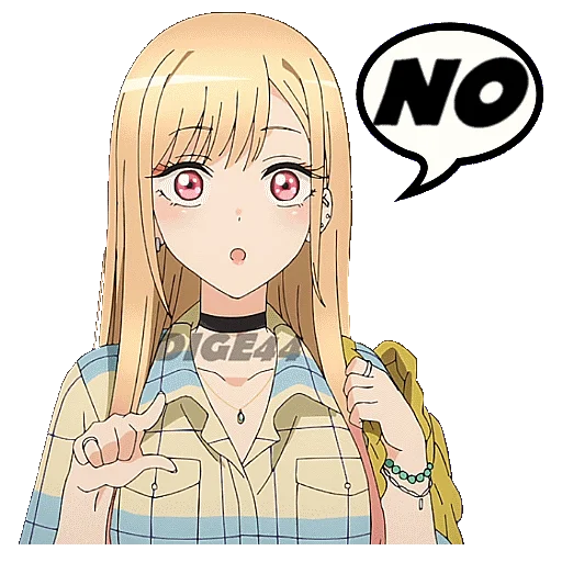👎 Стикер «Marin Kitagawa» для Telegram