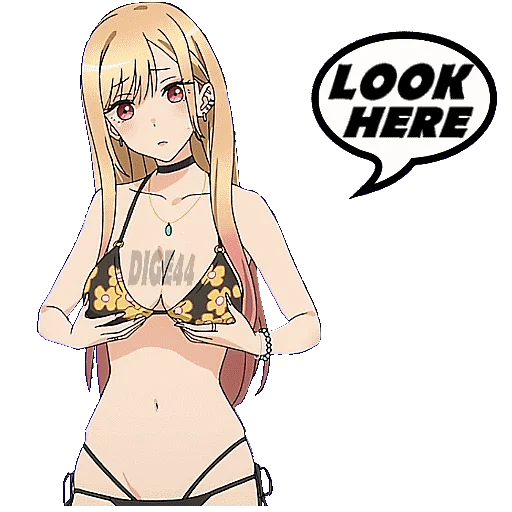 👀 Стикер «Marin Kitagawa» для Telegram
