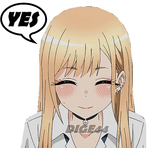 👍 Стикер «Marin Kitagawa» для Telegram