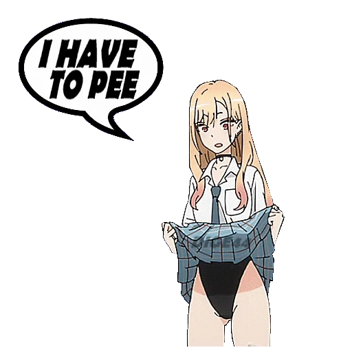 🚽 Стикер «Marin Kitagawa» для Telegram