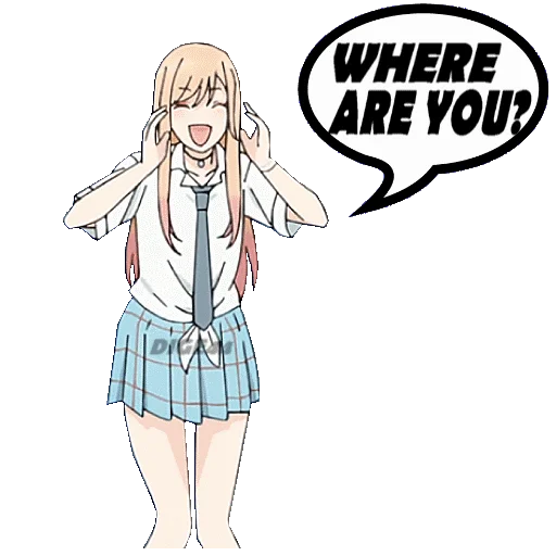 😑 Стикер «Marin Kitagawa» для Telegram