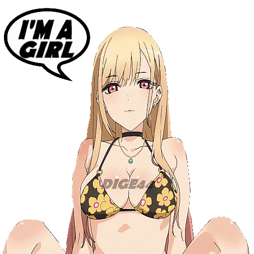 🙎‍♀️ Стикер «Marin Kitagawa» для Telegram
