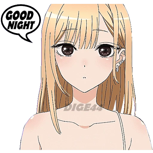 🛌 Стикер «Marin Kitagawa» для Telegram