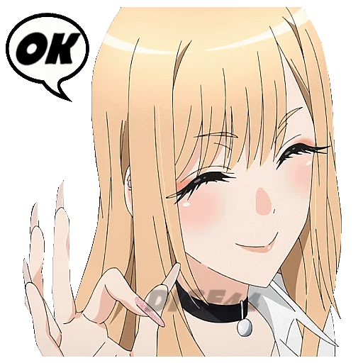 🆗 Стикер «Marin Kitagawa» для Telegram