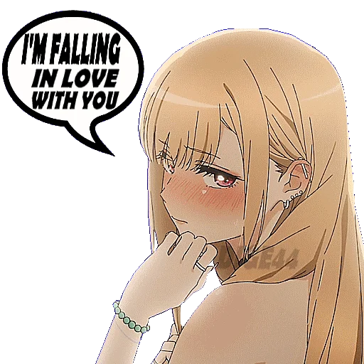 ❤️‍🔥 Стикер «Marin Kitagawa» для Telegram