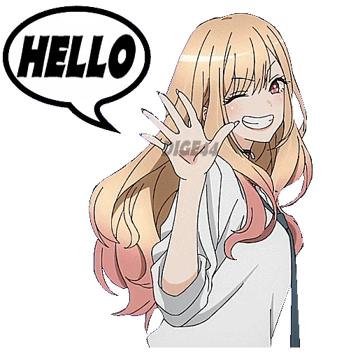 👋 Стикер «Marin Kitagawa» для Telegram