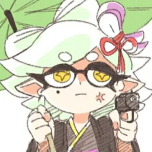 😈 Стикер «Squid sisters» для Telegram