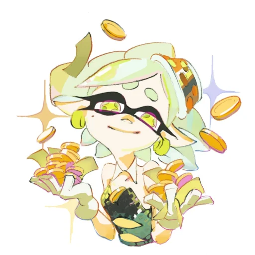 🤑 Стикер «Squid sisters» для Telegram