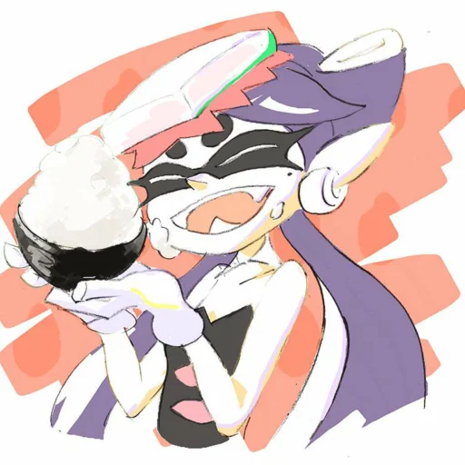 🍚 Стикер «Squid sisters» для Telegram