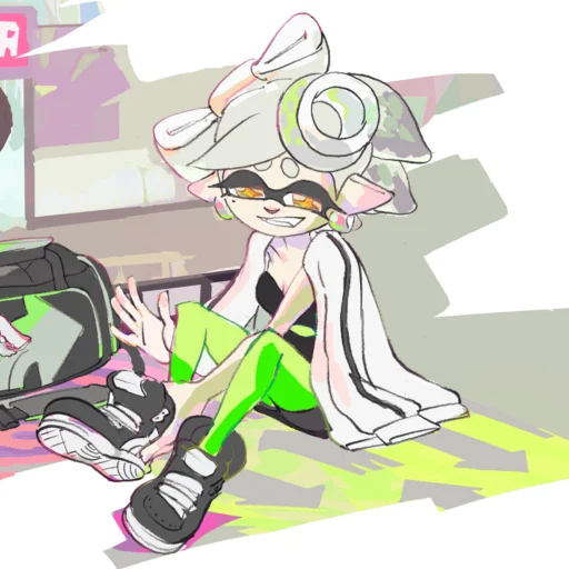 😁 Стикер «Squid sisters» для Telegram