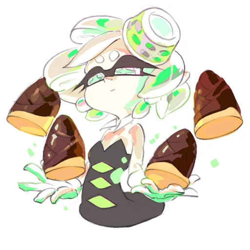 😶 Стикер «Squid sisters» для Telegram
