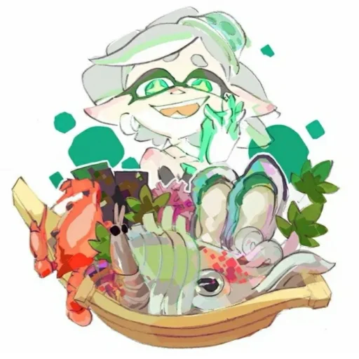 😝 Стикер «Squid sisters» для Telegram
