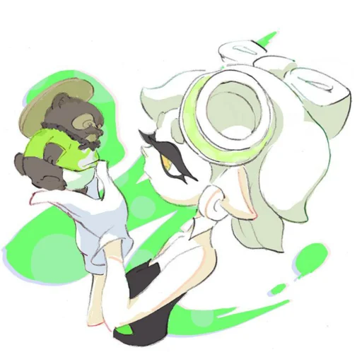 😥 Стикер «Squid sisters» для Telegram