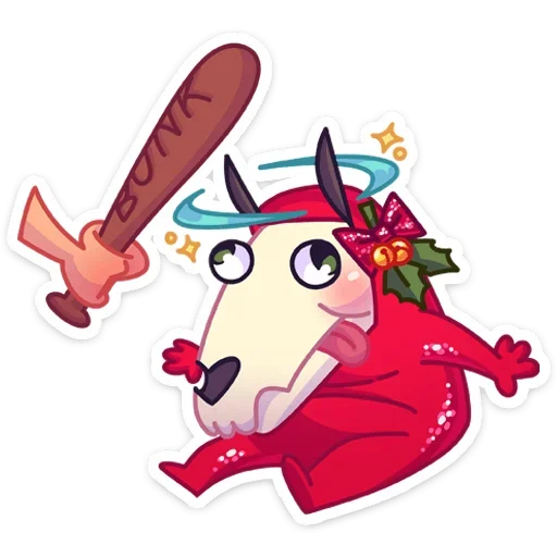 😝 Стикер «Мэри Лу» для Telegram