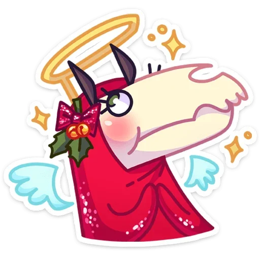 😇 Стикер «Мэри Лу» для Telegram