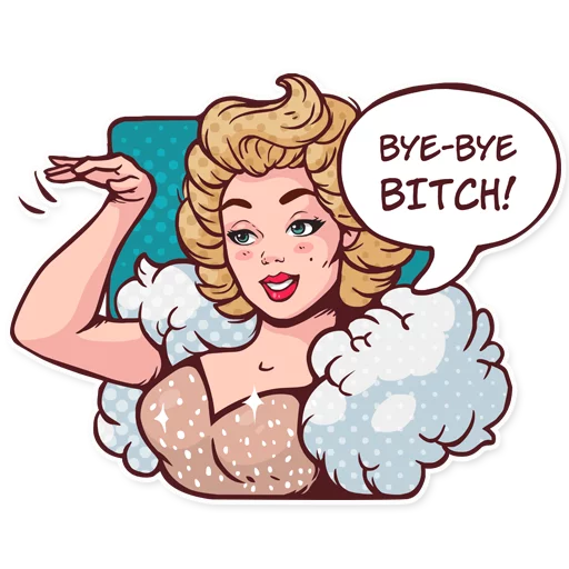 👋 Стикер «Marilyn» для Telegram