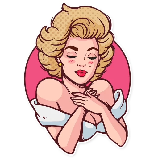 😌 Стикер «Marilyn» для Telegram
