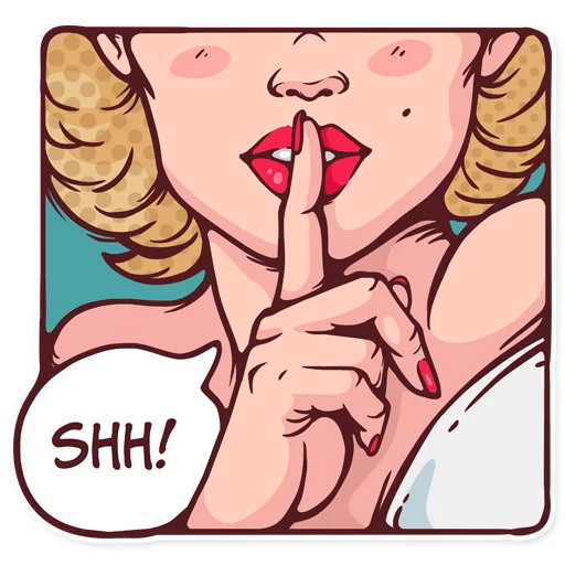 🤐 Стикер «Marilyn» для Telegram