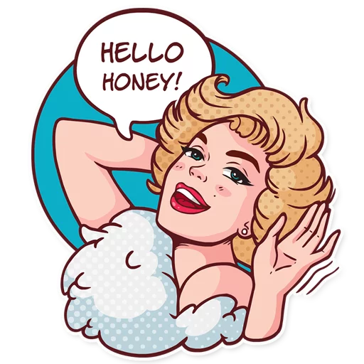 👋 Стикер «Marilyn» для Telegram