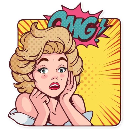 😲 Стикер «Marilyn» для Telegram