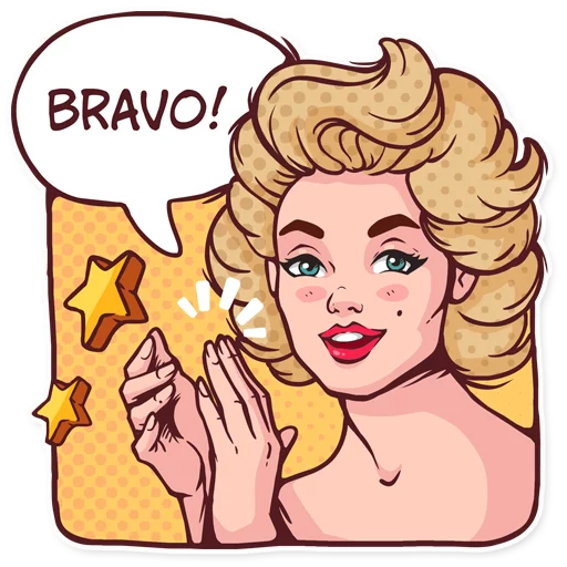 👏 Стикер «Marilyn» для Telegram