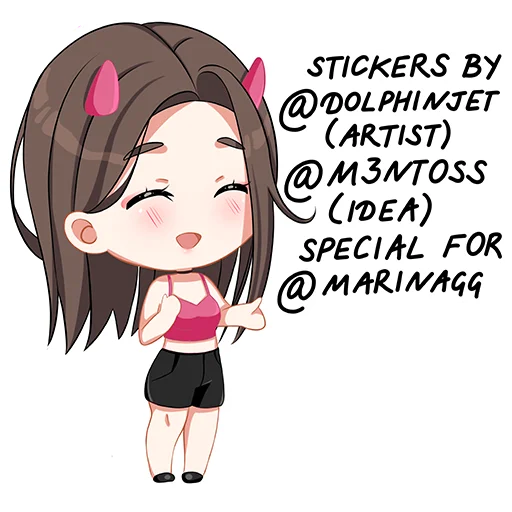 ✍️ Стикер «marina» для Telegram