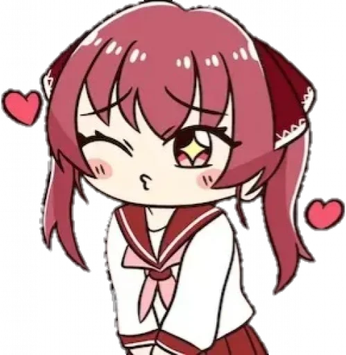 😘 Стикер «Marine chan» для Telegram