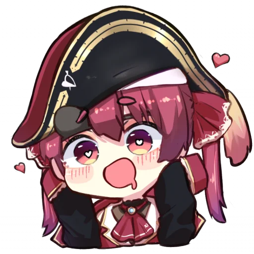 🥰 Стикер «Marine chan» для Telegram