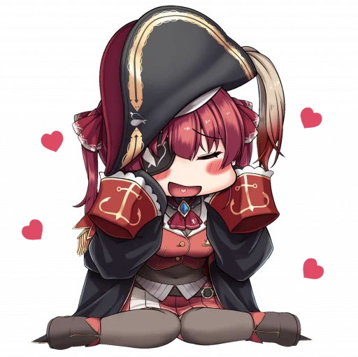 🥰 Стикер «Marine chan» для Telegram
