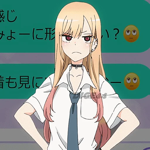 😠 Стикер «MARIN KITAGAWA PHOTO STICKERS» для Telegram