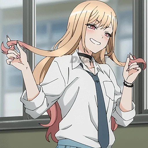 👱‍♀️ Стикер «MARIN KITAGAWA PHOTO STICKERS» для Telegram
