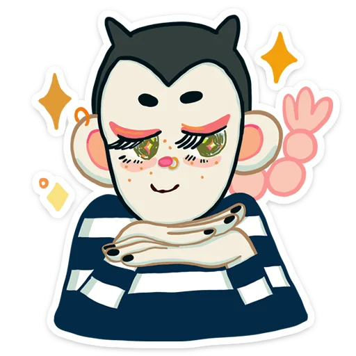 😈 Стикер «Маришка» для Telegram